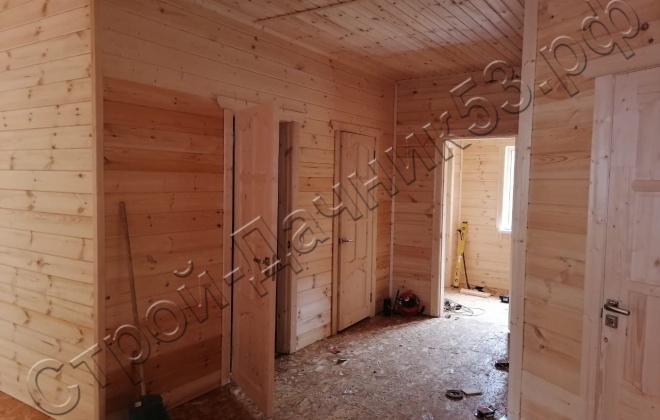 4 Каркасно-щитовой дом Д-40, 13х11м, 126  М², Тульская область, Заокский район, КП Романовский парк. (7)